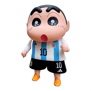 ฟิกเกอร์ตุ๊กตาฟิกเกอร์ Jersey Crayon Shin-Chan Boyfriend Messi C Ronell ของขวัญวันเกิด