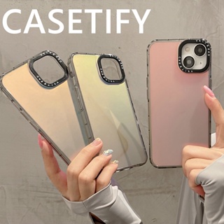 【Casetify】เคสโทรศัพท์มือถือนิ่ม แบบใส เนื้อแมตต์ ป้องกันเลนส์ กันกระแทก หรูหรา สําหรับ iPhone 14 13 12 11 Pro Max