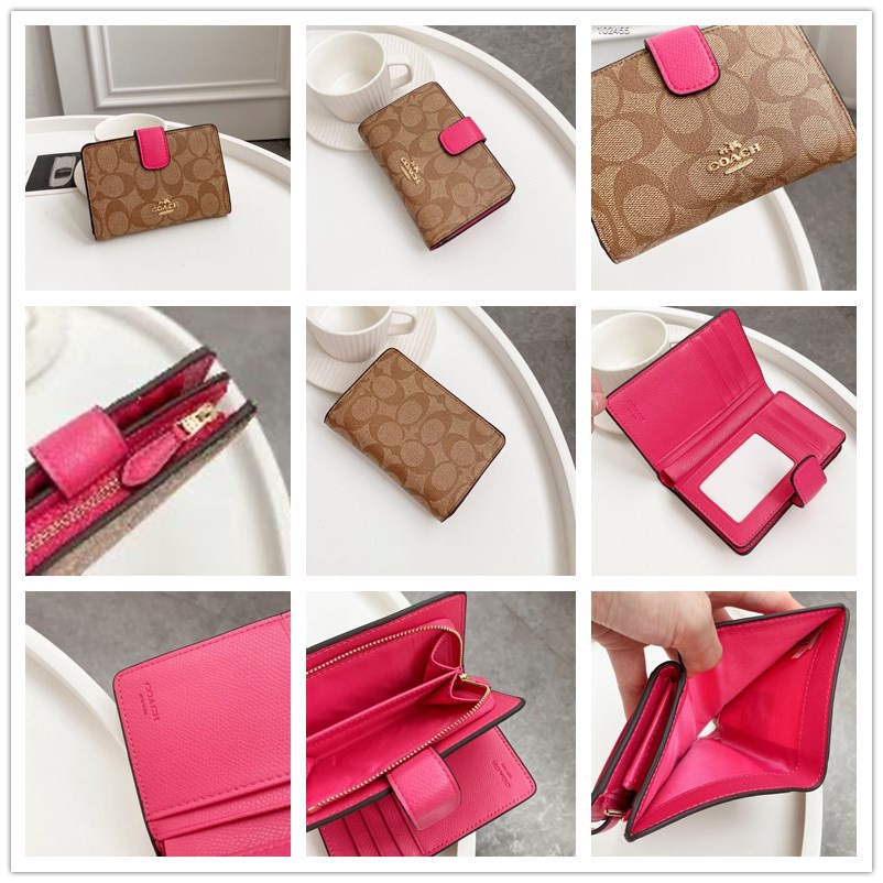 medium-corner-zip-wallet-f53562-f53436-กระเป๋าสตางค์ใบสั้นผู้หญิง-coac-h-แบบพับ-กระเป๋าใส่เหรียญกลาง