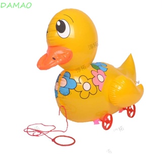 DAMAO ลูกโป่งเป่าลม PVC รูปสัตว์น่ารัก พร้อมเชือก และล้อ สําหรับตกแต่งวันเกิดเด็ก