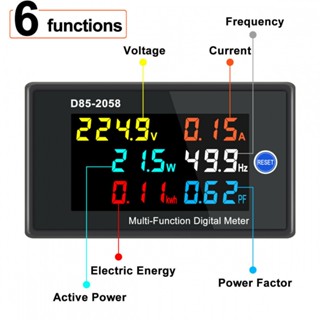 เครื่องทดสอบความถี่ไฟฟ้าดิจิทัล AC Amps D85-2058