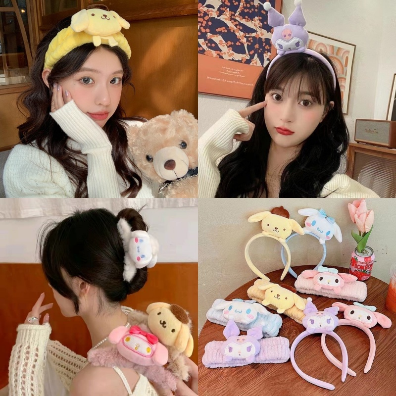 sanrio-tiktok-ที่คาดผม-ลายการ์ตูนสุนัขพุดดิ้ง-เมโลดี้-ซินนาม่อน-น่ารัก-ยอดนิยม-เครื่องประดับแฟชั่น-สําหรับเด็กผู้หญิง