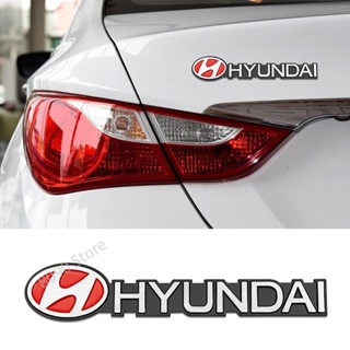 สติกเกอร์ตราสัญลักษณ์ ด้านหลังรถยนต์ สําหรับ Hyundai Accent Sonata Kicks Reina