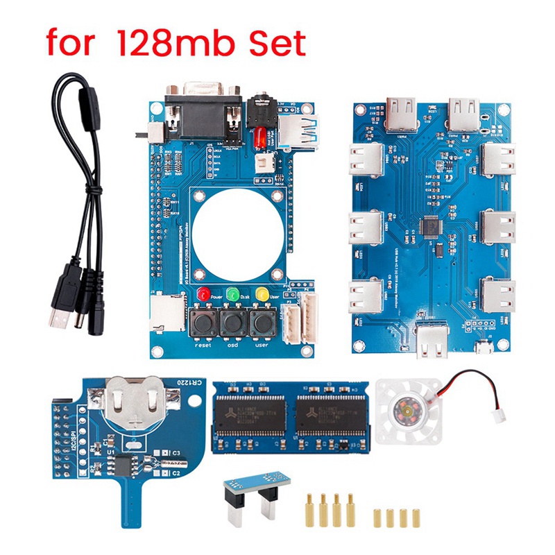 ชุดเมนบอร์ด-พร้อมฮับ-usb-v2-1-สําหรับ-mister-fpga-128mb-terasic-de10-nano-mister-fpga