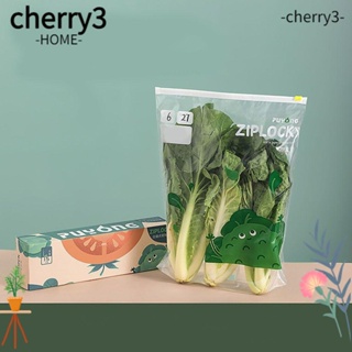 Cherry3 ถุงซิปปิดผนึก PE อเนกประสงค์ ไม่รั่วซึม สําหรับจัดเก็บของ ใช้ในบ้าน