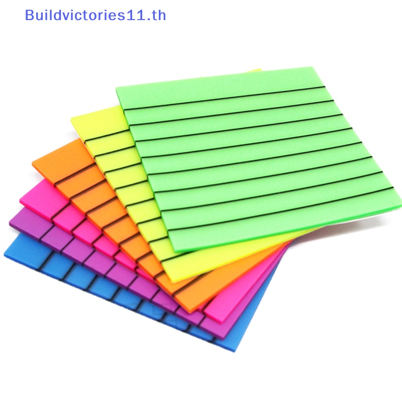 buildvictories11-สติกเกอร์กระดาษโน้ต-แบบใส-กันน้ํา-เขียนได้-แนวนอน-สําหรับนักเรียน-50-แผ่น