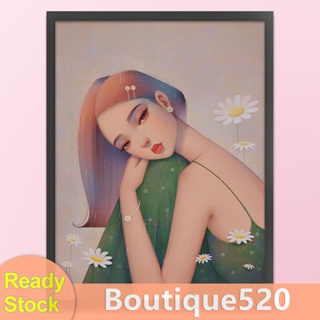 [boutique520.th] ชุดปักครอสสติตช์ ผ้าฝ้าย 11CT พิมพ์ลายเด็กผู้หญิง เป็นมิตรกับสิ่งแวดล้อม