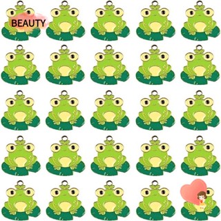 Beauty จี้รูปกบ สีเขียว แฮนด์เมด DIY สําหรับทําเครื่องประดับ สร้อยข้อมือ ต่างหู งานฝีมือ