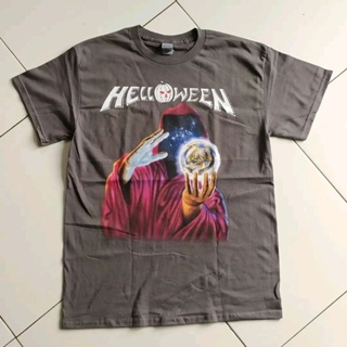 มีความสุข Helloween เสื้อยืด - Keepers Tour Metallica Motorhead Deep Purple Judas Priest Exsodus Testament