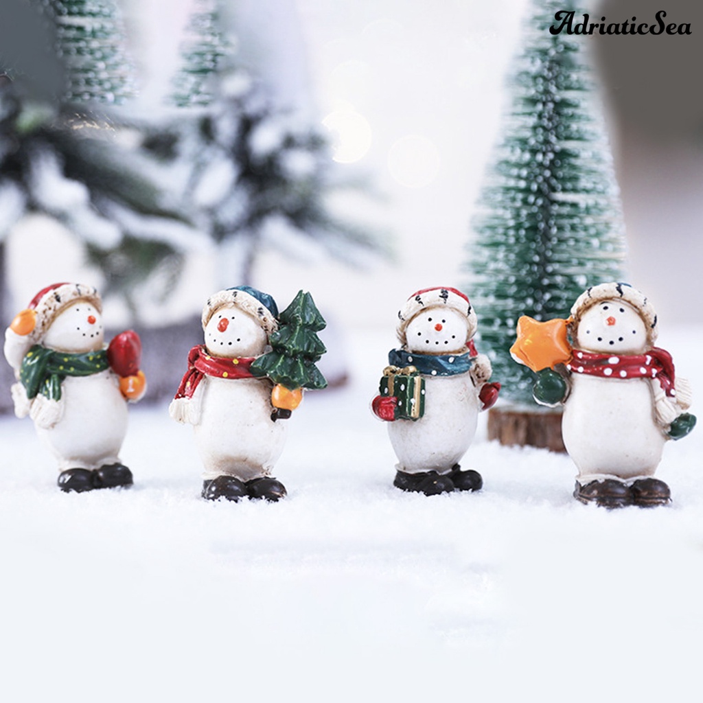 cod-ตุ๊กตาหิมะเรซิ่น-น้ําหนักเบา-พร้อมต้นไม้-สําหรับตกแต่งโต๊ะ