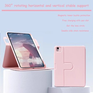 360° เคสอะคริลิคใส หมุนได้ พร้อมที่ใส่ดินสอ สําหรับ iPad Pro 12.9 2015 2017 2022 2021 2020 2018