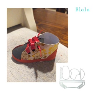 Blala แผ่นแม่แบบ ตัดลายนูน รูปรองเท้าน่ารัก สําหรับตกแต่งสมุดภาพ กระดาษ DIY