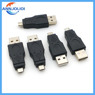 Ann ปลั๊กแปลง USB เป็น Micro Male สําหรับพอร์ต USB ทั้งหมด 5 ชิ้น