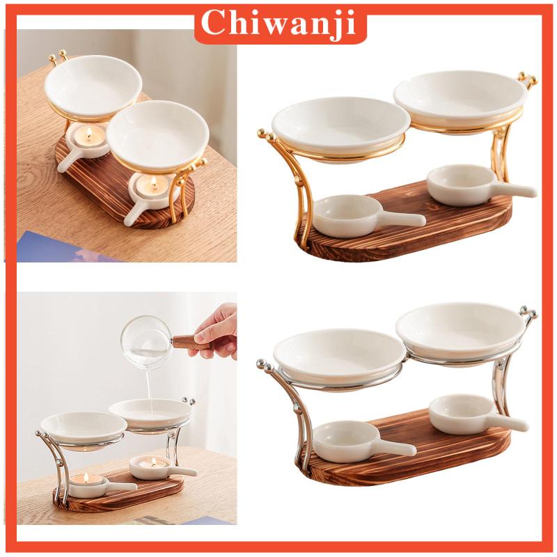 chiwanji-เตาเผาน้ํามันหอมระเหย-พร้อมที่วางเทียน-สําหรับสปา-โยคะ-บ้านฟาร์ม