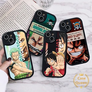 เคสโทรศัพท์มือถือแบบนิ่ม กันกระแทก ลายกราฟฟิตี้ ลูฟี่น่ารัก สําหรับ IPhone 11 14 13 12 Pro Max 7Plus XR XS X Max 7 6 6s 8 Plus SE 2020