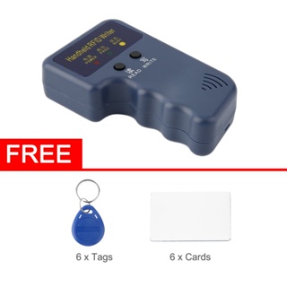Sale! Professional Handheld RFID 125KHz ID Card Copier 6 Writable Tags And Cards