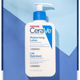 COD-CERAVE Moisturising Lotion 236 ml .เซราวี มอยซ์เจอร์ไรซิ่ง โลชั่น โลชั่นบำรุงผิวหน้าและผิวกาย เนื้อบางเบา⭐️⭐️