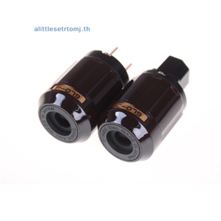 Alittlese ปลั๊กเชื่อมต่อเสียง ชุบทอง C-079 IEC ตัวเมีย P-079 ตัวผู้ US DIY TH