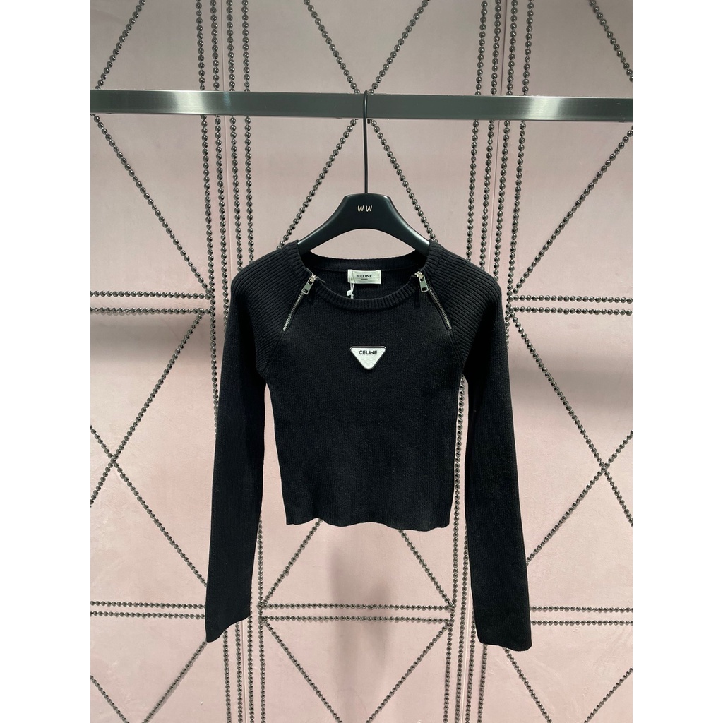 vhq5-pra-a-2023-autumn-and-winter-new-motorcycle-style-letter-zipper-long-sleeve-top-womens-triangle-logo-decorative-fashion-slim-fit