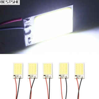 แผงไฟ LED 18 ดวง สีขาว T10 อุปกรณ์เสริม สําหรับติดตกแต่งภายในรถยนต์ Festoon