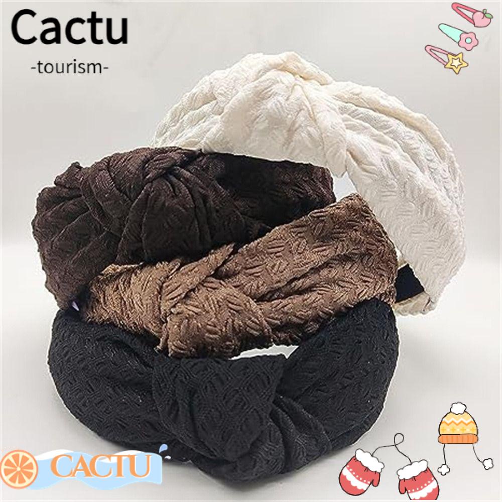 cactu-ที่คาดผม-แบบผูกปม-ที่คาดผมถัก-ที่คาดผมแฟชั่น-งานฝีมือ-กันลื่น-ที่คาดผมกว้าง-ผู้หญิง-เด็กผู้หญิง