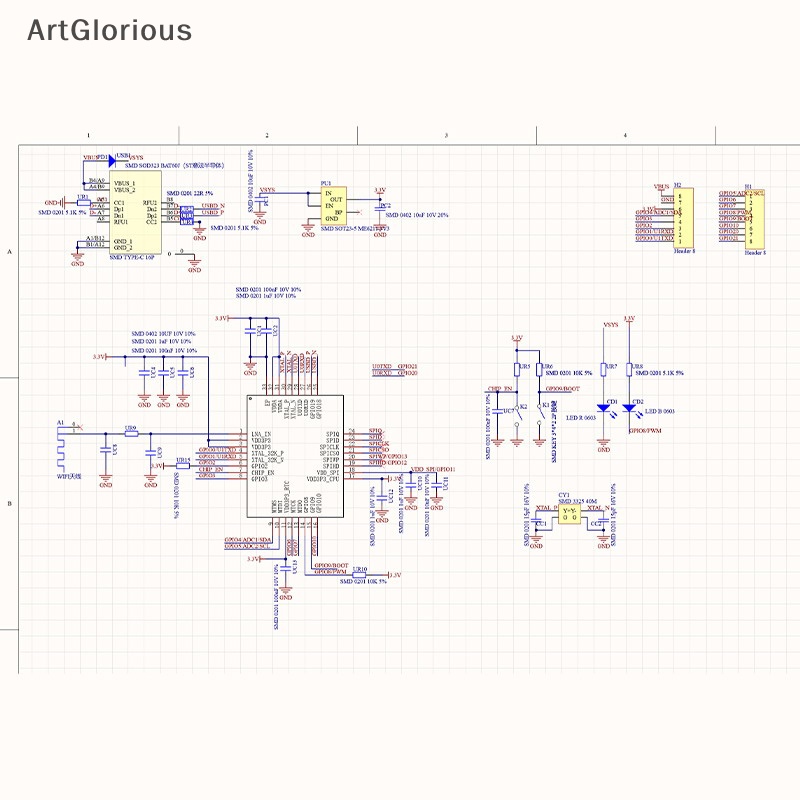 art-esp32-c3-บอร์ดไมโครคอนโทรเลอร์-esp32-esp32-wifi-บลูทูธ-n