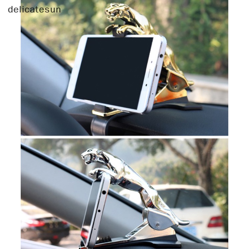 delicatesun-ที่วางโทรศัพท์มือถือในรถยนต์-ลายเสือดาว-gps-แบบคลิปหนีบ-ปรับได้-360-องศา