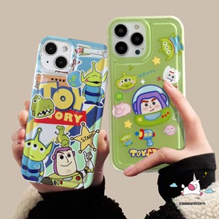 เคสโทรศัพท์มือถือ Tpu นิ่ม กันกระแทก ลายการ์ตูนเอเลี่ยน Toy Story น่ารัก สําหรับ IPhone 7Plus 11 14 13 12 Pro MAX XR 6 6S Plus X XS MAX