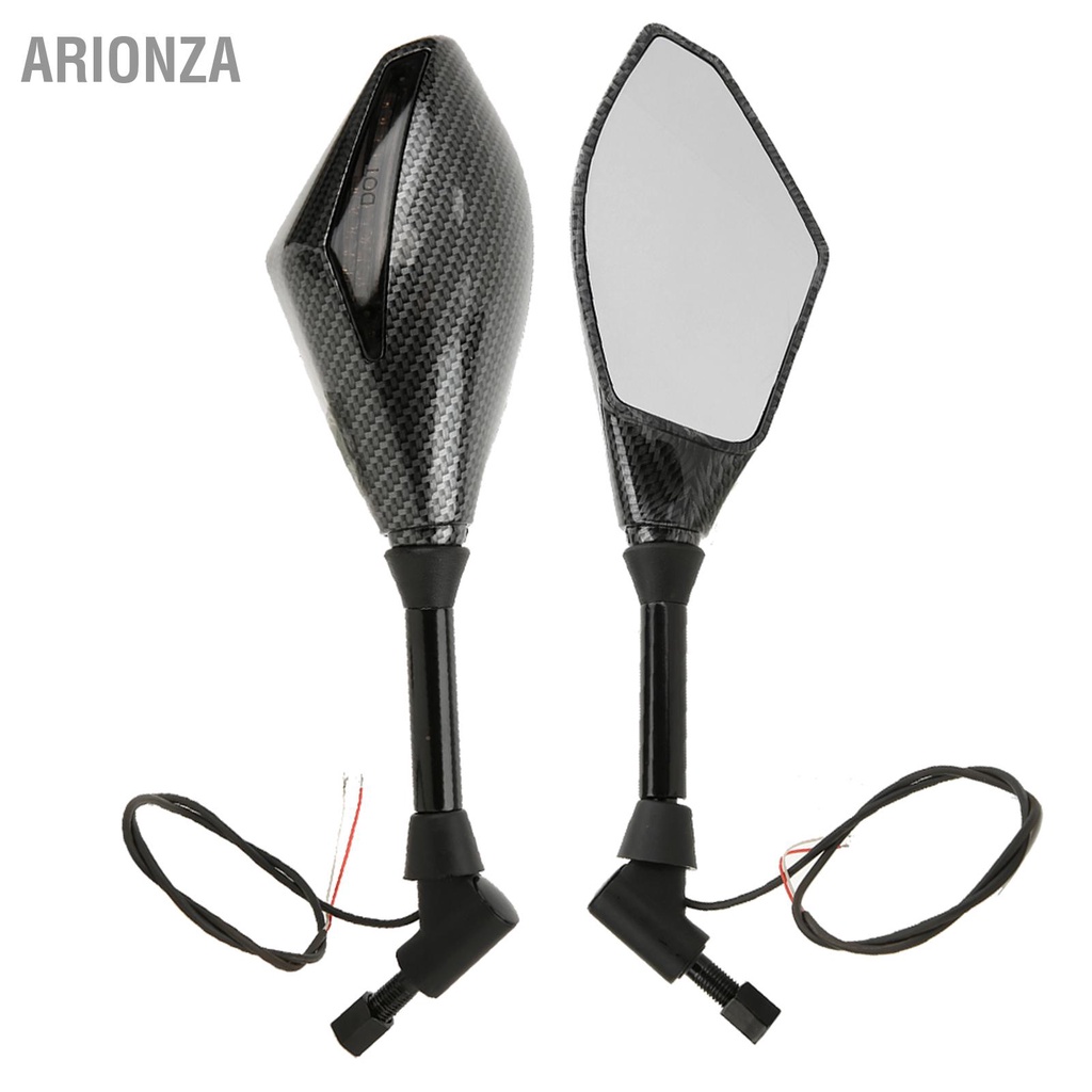 arionza-กระจกมองหลัง-led-พร้อมไฟเลี้ยวตัวบ่งชี้ทิศทางสำหรับรถจักรยานยนต์-handlebar-ขนาด-10-มม