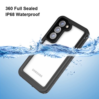 Samsung Galaxy S23 Ultra Raining Cover S23 Plus IP68 เคสกันน้ํา ดําน้ํา ดูปะการัง กลางแจ้ง เคสแบบเต็ม