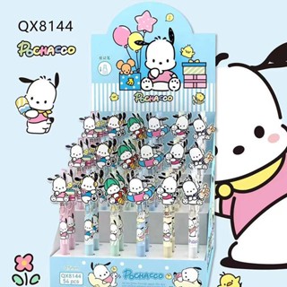 6 ชิ้น / เซต ใหม่ Sanrio Pochacco Cinnamoroll การ์ตูน อะคริลิค ปากกาเจล น่ารัก แห้งเร็ว หมึกสีดํา กดปากกาเจล ของขวัญเครื่องเขียนเด็ก