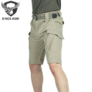 Eaglade กางเกงคาร์โก้ ขาสั้น ยุทธวิธี JT-IX9-S สีเขียว ยืดหยุ่น กันน้ํา