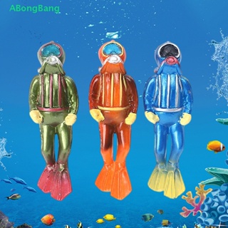 Abongbang ตุ๊กตาฟิกเกอร์ รูปการ์ตูนปลาดําน้ํา สีสันสดใส สําหรับตกแต่งภูมิทัศน์