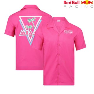 ใหม่ล่าสุด F1 เสื้อโปโล แขนสั้น ลายกระทิง สีแดง แฟชั่นฤดูร้อน สําหรับทุกเพศ 2023