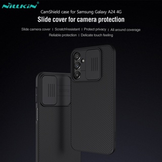 Nillkin เคสโทรศัพท์มือถือ สำหรับ Samsung Galaxy A24 / เคสซัมซุง A24 4G Case Camshield กับ แบบสไลด์ กันกล้อง PC หรูหรา สีดำ สีฟ้า แข็ง ปลอก