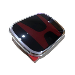 *แนะนำ* Logo H รหัส J01 แดงดำข้างหลัง Honda JAZZ GE GK Hrv ขนาด 7.5x9.3 cm
