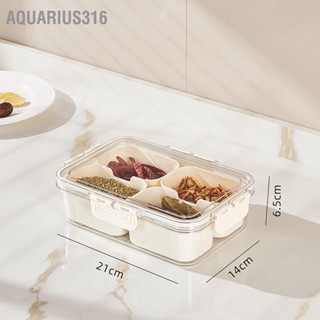  Aquarius316 กล่องเก็บเครื่องเทศแบบใช้มือถือกันฝุ่นปลอดภัยอาหารเกรด 4 คอนเทนเนอร์เครื่องปรุงรสสำหรับครัวในบ้าน