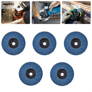 【DREAMLIFE】Zirconium Corundum 5 Pack Grinding Wheels with 3 Inch Flat Flap Discs for Angle Grinder