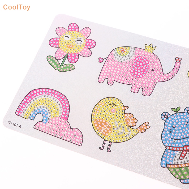 cooltoy-ขายดี-ชุดงานศิลปะเม็ดบีด-ทรงเพชร-5d-ตามตัวเลข-diy-สําหรับเด็ก