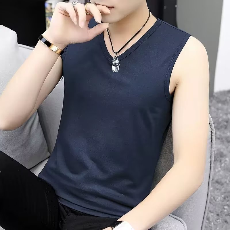 youtang-เสื้อกั๊ก-แนวโน้มที่เรียบง่าย-ฤดูร้อน-เสื้อกั๊กเหงื่อของผู้ชายขี้เกียจ-อารมณ์-ใหม่-คอกลม-ญี่ปุ่น