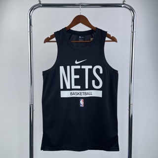 เสื้อกีฬาบาสเก็ตบอล ทีม Brooklyn Nets Season 23 สีดํา สําหรับผู้ชาย