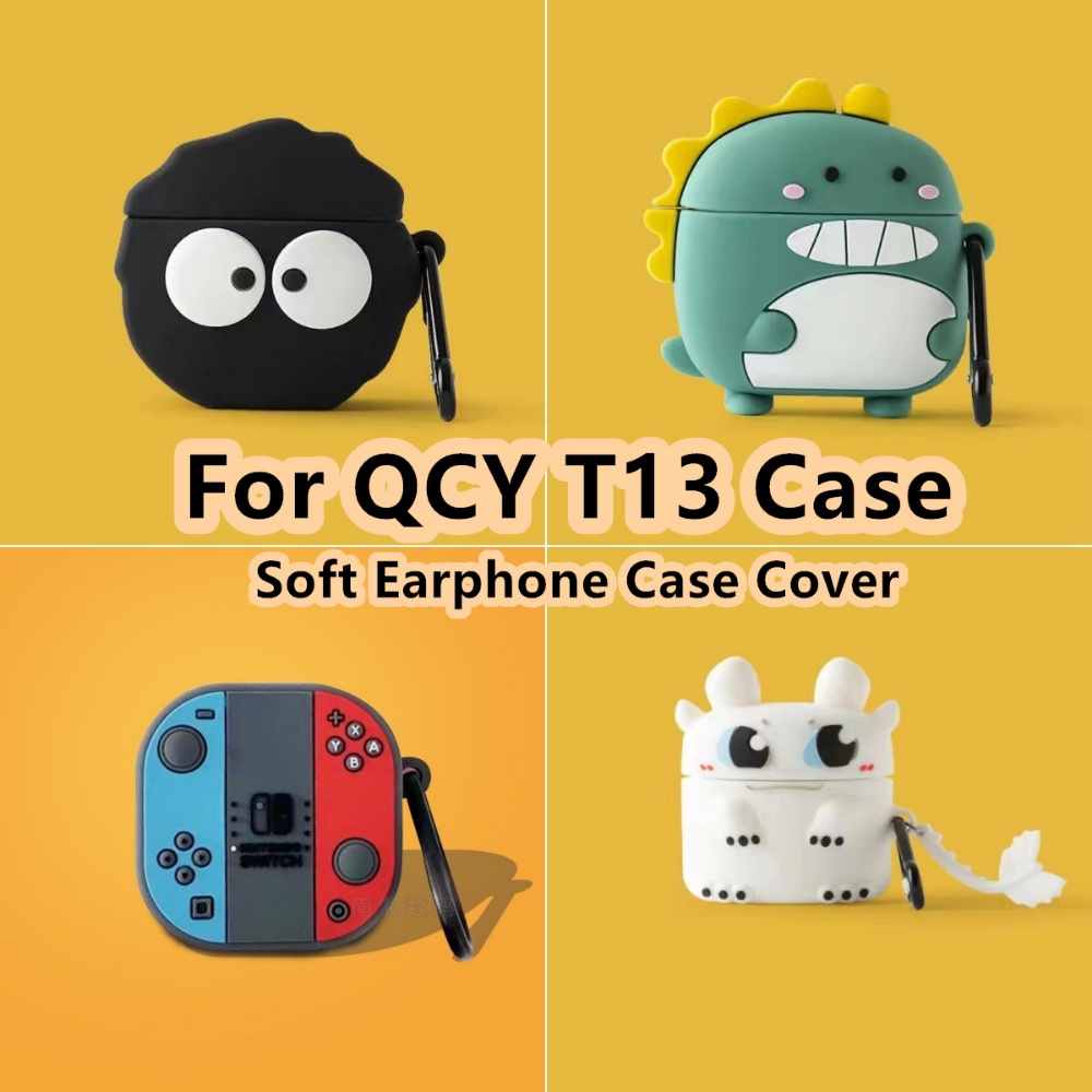 จัดส่งรวดเร็ว-เคสหูฟัง-แบบนิ่ม-ลายการ์ตูน-สําหรับ-qcy-t13-qcy-t13