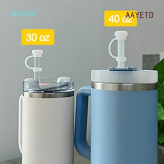 Aayetd ชุดจุกซิลิโคน กันหก เข้าได้กับแก้ว Stanley 1.0 40 ออนซ์ 30 ออนซ์ ฝาปิดหลอด 2 ชิ้น จุกสี่เหลี่ยม 2 ชิ้น จุกกันหก 2 ชิ้น