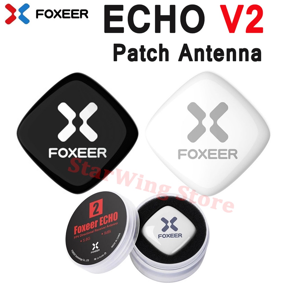 foxeer-echo-v2-2-5-8ghz-9dbi-เสาอากาศแพทช์-lhcp-rhcp-สําหรับโดรนบังคับ-fpv-vtx-vrx