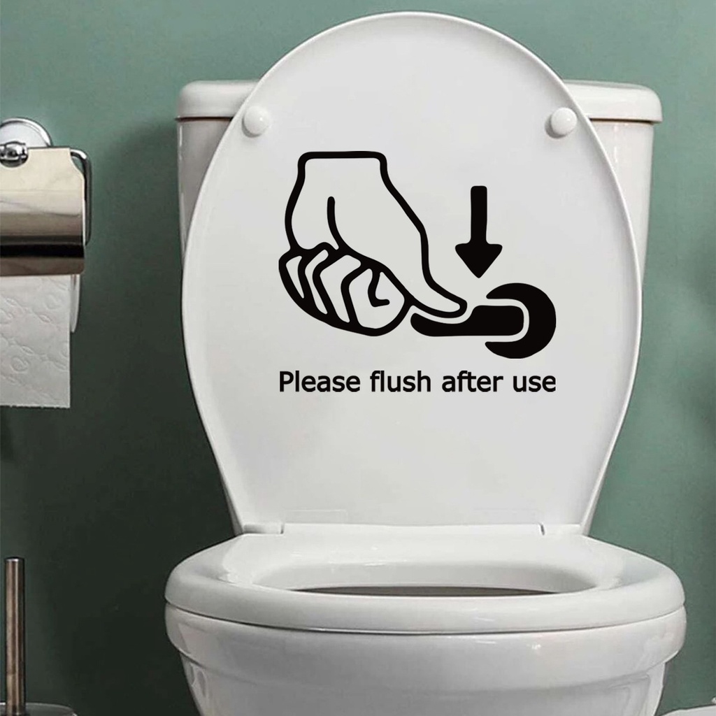 สติกเกอร์-pvc-ลาย-please-flush-after-use-slogan-กันน้ํา-มีกาวในตัว-สําหรับติดตกแต่งผนังห้องน้ํา