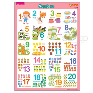 (Arnplern) : โปสเตอร์พลาสติก Numbers (Talking Pen)