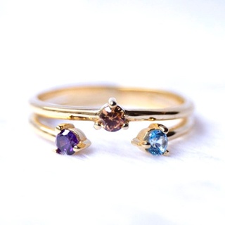 แหวน ประดับเพทาย สวยหรู เข้ากับทุกการแต่งกาย สีสันสดใส สไตล์ญี่ปุ่น และญี่ปุ่น คลาสสิก
