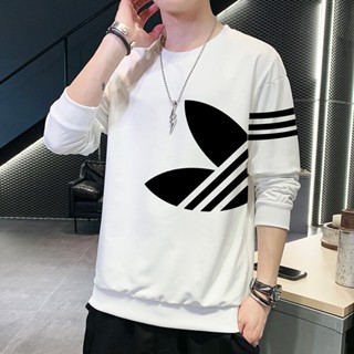เสื้อกันหนาวแขนยาวลําลอง คอกลม ผ้าฟลีซ ทรงหลวม ขนาดใหญ่ สําหรับผู้ชาย 2023 100