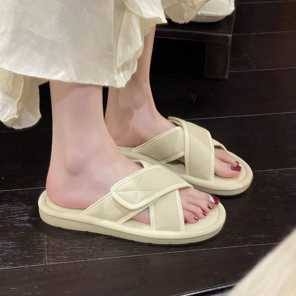 รองเท้าแตะหนังนุ่มของผู้หญิง-flip-flop