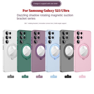 เคสโทรศัพท์มือถือ กันกระแทก พร้อมขาตั้ง สําหรับ Samsung Galaxy S23 Ultra S23U S23 S23Plus